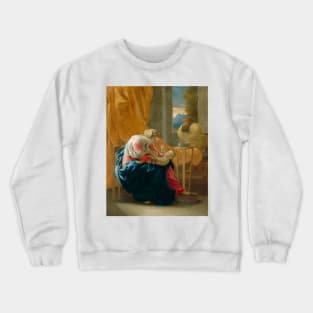 The Holy Family by Nicolas Poussin Crewneck Sweatshirt